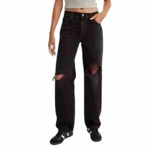 Levi’s premium Baggy dad jeans black‎ rad dad 25 New